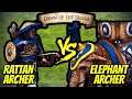 200 Elite Rattan Archers vs 112 Elite Elephant Archers (Total Resources) | AoE II: Definitive E