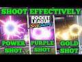 How to shoot effectively in Rocket League Sideswipe(Gold, Purple and Power Shot)!!!