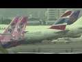 Parking Jets at Bangkok [DMK] nokscoot 737 / Orient Thai 747, 767 / Siam Air 737