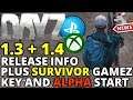 DAYZ PS4 XBOX UPDATES 1.03 - 1.04 Release Info + Survivor Gamez Key Info