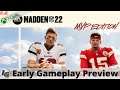 Madden NFL 22 Early Gameplay Preview on Xbox Series X