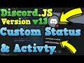 [NEW] How To Make a CUSTOM PRESENCE STATUS for a Discord Bot || Discord.JS v13 2022