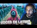 ESPAÑOL REACCIONA al DOBLAJE LATINO de EL JUEGO DEL CALAMAR *INCREÍBLE SERIE*