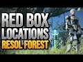 Red Box Locations: Resol Forest | 赤いコンテナレゾルの森 | PSO2:NGS