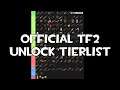 TF2 - Official Team Fortress 2 Unlock Tier list