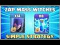 Easy Triple Stars! TH12 Zap Witch is the Easiest TH12 Attack Strategy! Th12 CWL Attack Strategy COC
