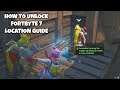 How To Unlock Fortbyte 7 Location Guide | Use Cuddle Up Emoticon Inside a Rocky Umbrella