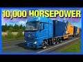 Rolling a 10,000 Horsepower Truck in Euro Truck Simulator 2