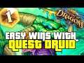 ENEMIES WILL HATE FOR YOU PLAYING THIS | HOW TO PLAY QUEST DRUID | DESCENT OF DRAGONS | HEARTHSTONE
