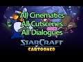 StarCraft: Cartooned All Campaign Cinematics + Cutscenes + Dialogues Game Movie (1440p 60fps)