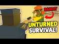 MEETING WITH A BANDIT! - Unturned Survival 101 (EP 1 Finding The Best Looting Area)