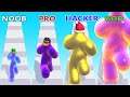 NOOB vs PRO vs HACKER vs GOD in Blob Runner 3D - Perfect LEVEL in Blob Runner -Gameplay Android, Ios