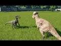Pachycephalosaurus VS Velociraptor - Jurassic World Evolution