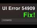 Black Ops: Cold War UI Error 54909 Fix!