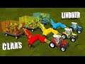 LAND OF MINI! BALING HAY WITH CLAAS BALERS and LINDLER TRACTORS! COLORFUL FARM |Farming Simulator 19