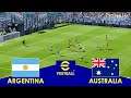ARGENTINA vs AUSTRALIA - Full Match All Goals HD | eFootball PES 2021