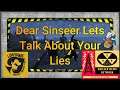 Fallout 76 Griefer News: Dear SinSeer Lets Talk About Some Of Your Lies Now.