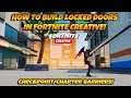HOW TO BUILD LOCKED DOORS IN FORTNITE CREATIVE! Checkpoint Barriers In Fortnite!