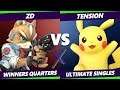 Smash Ultimate Tournament - ZD (Fox) Vs. Tension (Pikachu) S@X 305 SSBU Winners Quarters