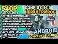 Config PUBG Mobile Android Convert ASUS ROG HDR Extreme FPS Ultra NO LAG 540p BEST 40FPS Low End