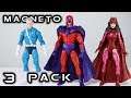 Marvel Legends MAGNETO, QUICKSILVER, & SCARLET WITCH 3 Pack Action Figure Toy Review