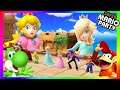 Super Mario Party Minigames #457 Rosalina vs Yoshi vs Diddy vs Peach
