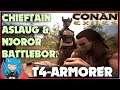 HOW TO GET CHIEFTAIN ASLAUG & NJOROR BATTLEBORN -T4 ARMOURER | Conan Exiles |
