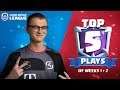 Top 5 Plays of Weeks 1 & 2! | CRL West Fall 2019  | Clash Royale League