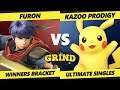 Smash Ultimate Tournament - Furon (Ike) Vs. Kazoo Prodigy (Pikachu) The Grind 88 SSBU Winners Bracke