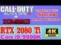 Call of Duty Black Ops 4 + ZOMBIES max det. test on 5.00 GHz Intel i9-9900K + TURBO RTX 2080 Ti 32GB