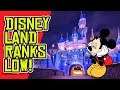 Disneyland's BLACK EYE! Ranks LOW on Top 25 Theme Parks List!