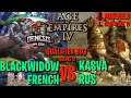 Kasva vs Blackwidow | INSANE Rus play at GENESIS GAME 2 | Age of Empires IV