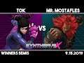 TOK (Juri) vs Mr. Mostafles (Akuma) | Winners Semis | Synthwave X #2