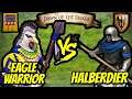 171 (Incas) Elite Eagle Warriors vs 200 (Teutons) Halberdiers (Total Resources) | AoE II: Defin