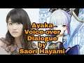 Kamisato Ayaka  Voice-over (Japanese) dialogue by  Saori Hayami "MoBa Gaming"