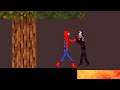 Spiderman vs Venom With Lava in People Playground (2)