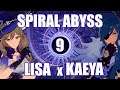 Spiral Abyss Floor 9 w/ Lisa & Kaeya Main DPS | Genshin Impact