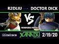 S@X 342 Winners Finals - R2DLiu (Fox) Vs. Doctor Dick (Marth, Fox) Smash Melee - SSBM