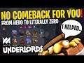 From Hero To Literally ZERO! - DotA Underlords
