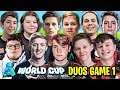 Most STACKED & INTENSE First World Cup Game Ever! (Fortnite World Cup Duos Finals - Game 1)