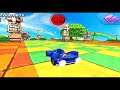 Sonic All Star Racing Transformed Sonic gameplay Nintendo 3ds super monkey ball temple trouble