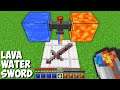 What if you CREATE SWORD WITH LIQUID in Minecraft ? LAVA WATER SWORD !