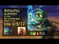 Amumu Support & Lucian vs Leona & Jhin - NA Challenger 0/9/12 Patch 11.18 Gameplay