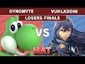 HAT 73 - Dynomyte (Yoshi) Vs. Vuhladdin (Lucina) Losers Finals - Smash Ultimate