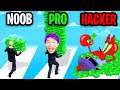 NOOB vs PRO vs HACKER In MONEY RUN 3D!? (BUSINESS RUN 3D APP GAME!)