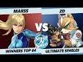 SNS5 SSBU - PG | Marss (Zero Suit Samus) Vs. Demise | ZD (Fox) Smash Ultimate Winners Top 64