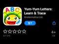 [03/17] 오늘의 무료앱 [iOS] :: Yum-Yum Letters: Learn & Trace