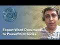 Export Word Documents to PowerPoint Slides