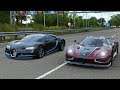 Forza Horizon 4 Drag race: Bugatti Chiron vs Koenigsegg Agera RS (Rematch)