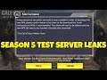 SEASON 5 Test Server & FREE Weapons COD Mobile | COD Mobile Season 4 Leaks | CODM Season 4 Leaks